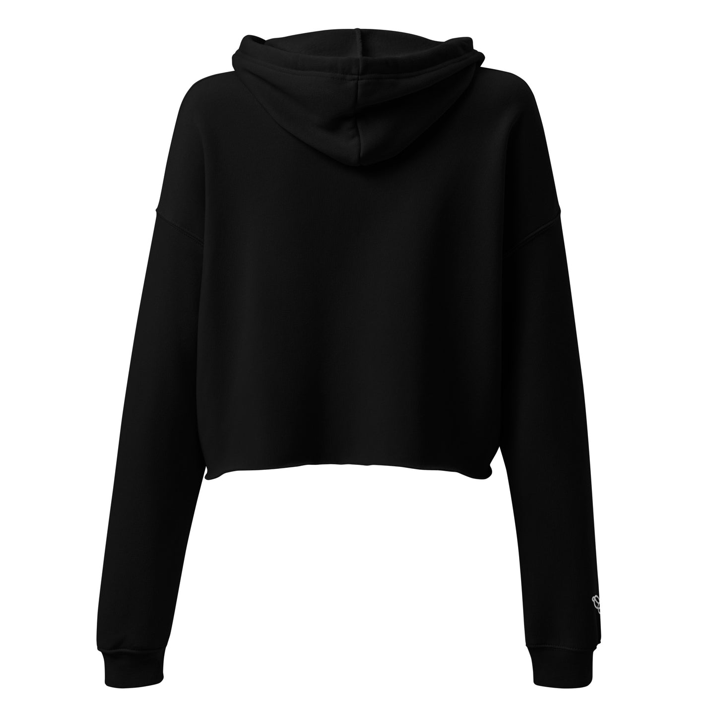 SPILL Crop All-Gender Hoodie with Embroidered Wrist