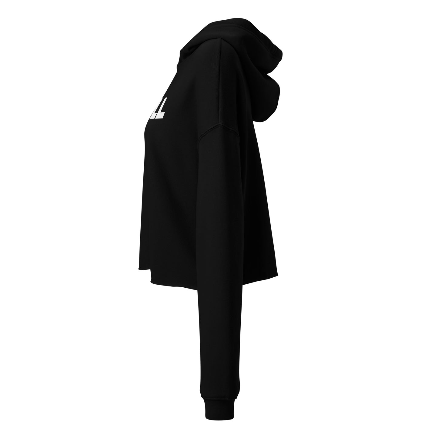 SPILL Crop All-Gender Hoodie with Embroidered Wrist