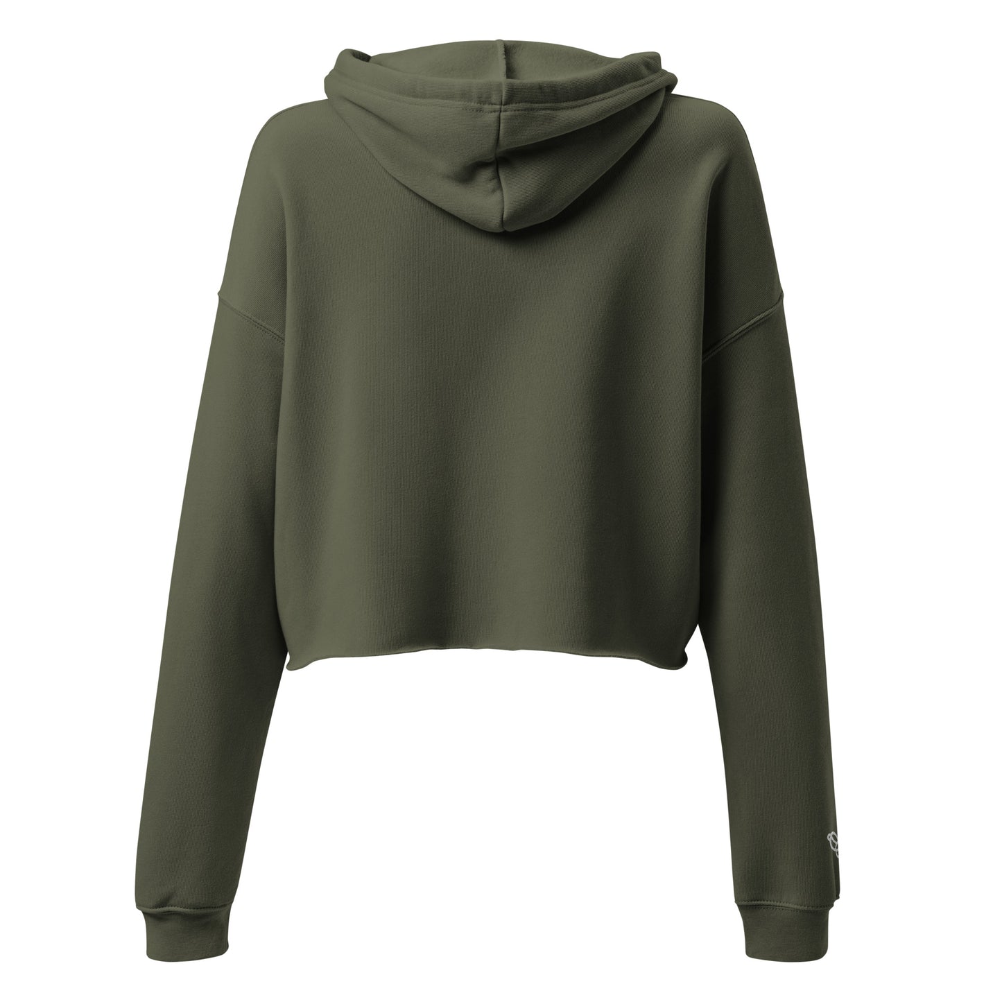 SPILL Crop All-Gender Hoodie with Embroidered Wrist