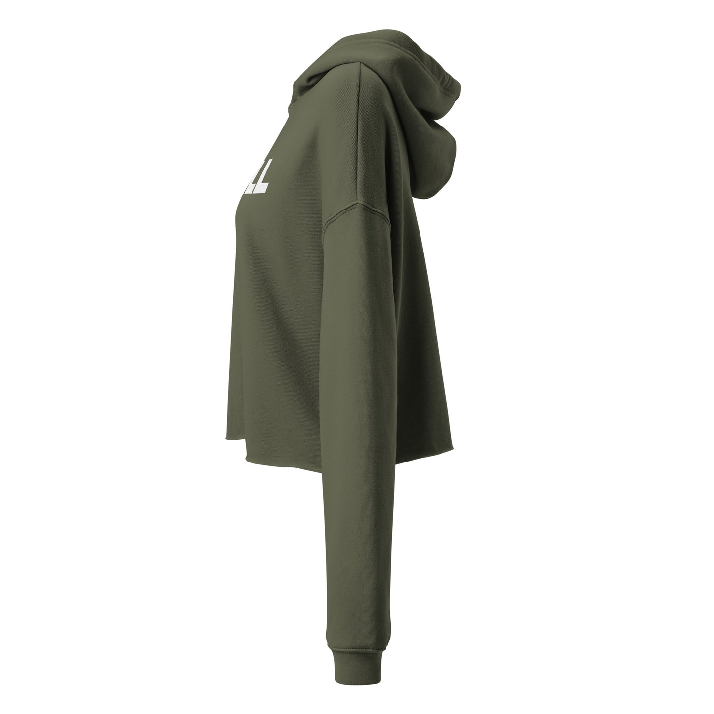SPILL Crop All-Gender Hoodie with Embroidered Wrist