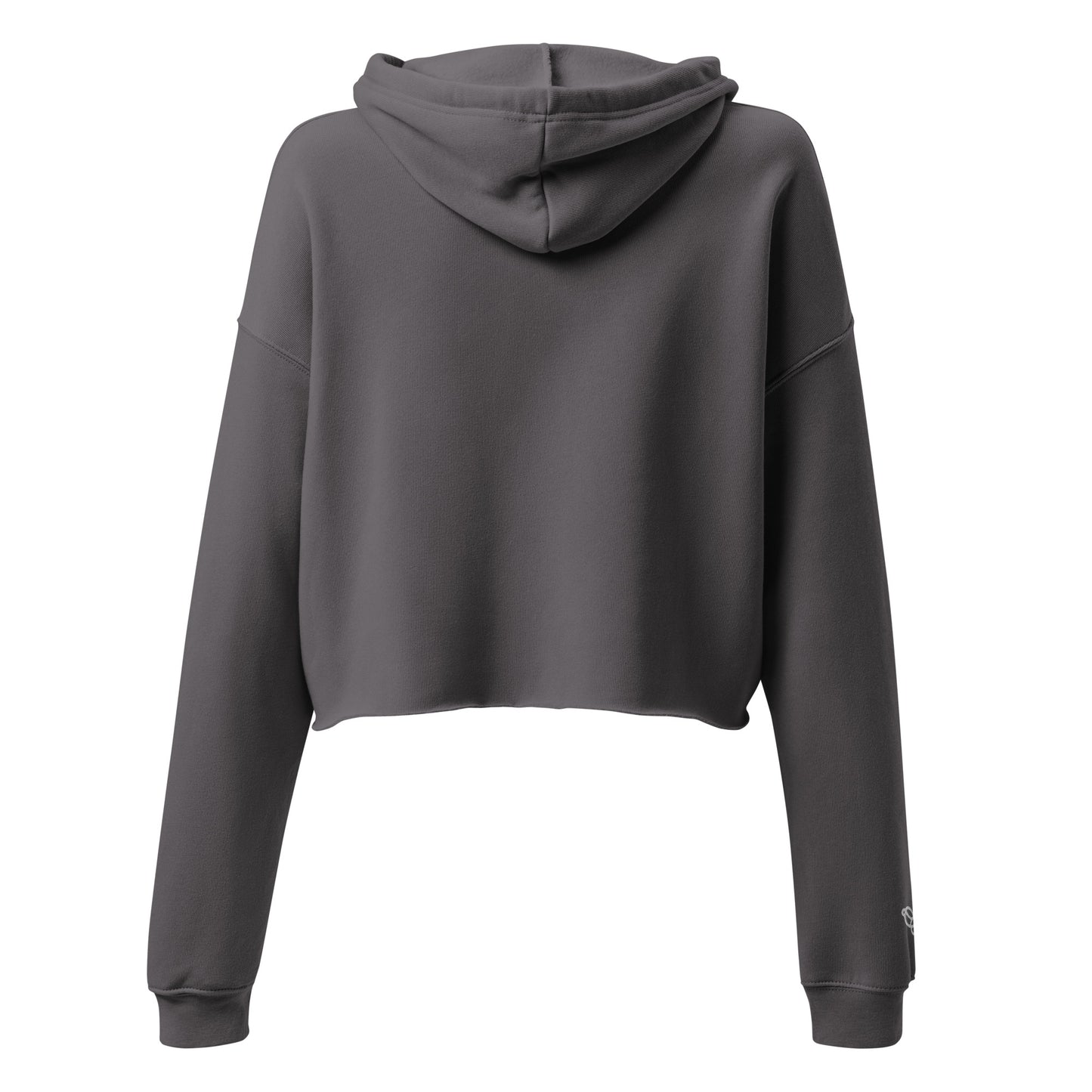 SPILL Crop All-Gender Hoodie with Embroidered Wrist
