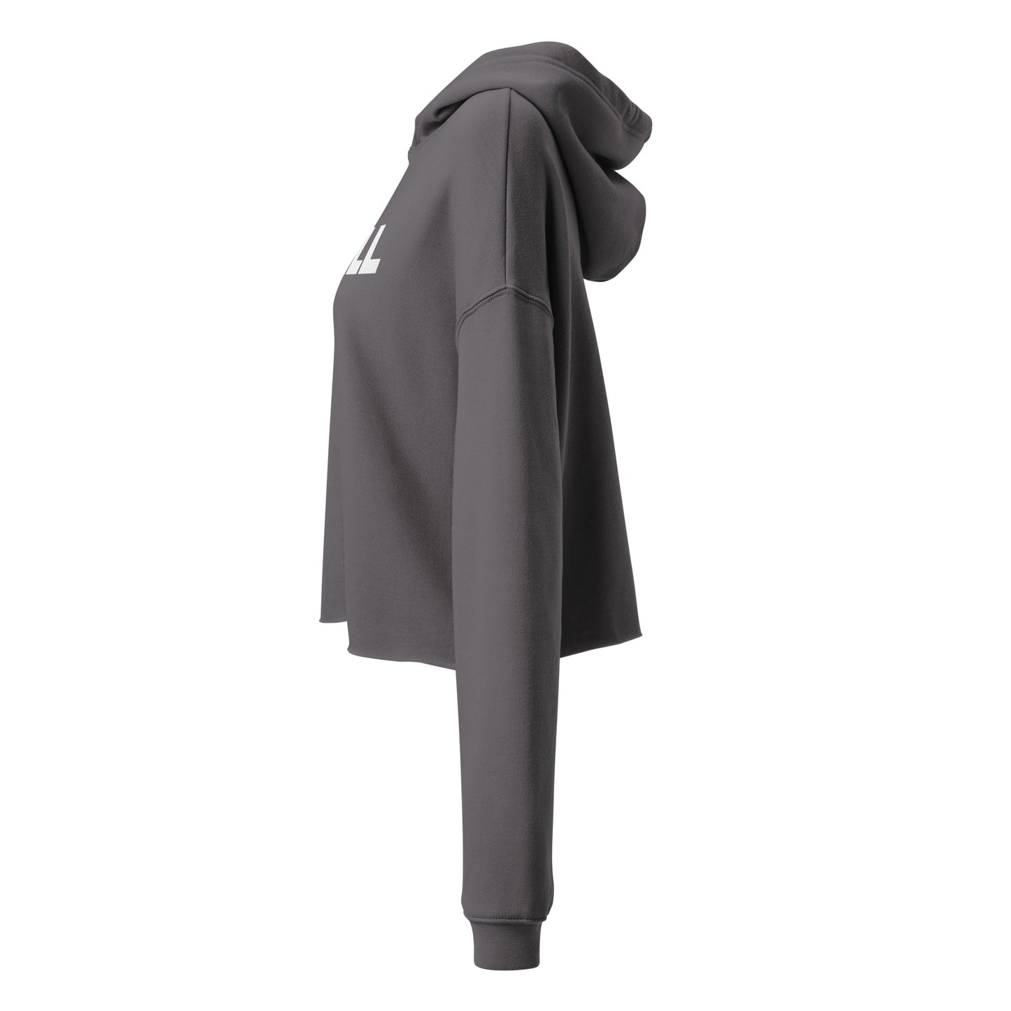 SPILL Crop All-Gender Hoodie with Embroidered Wrist