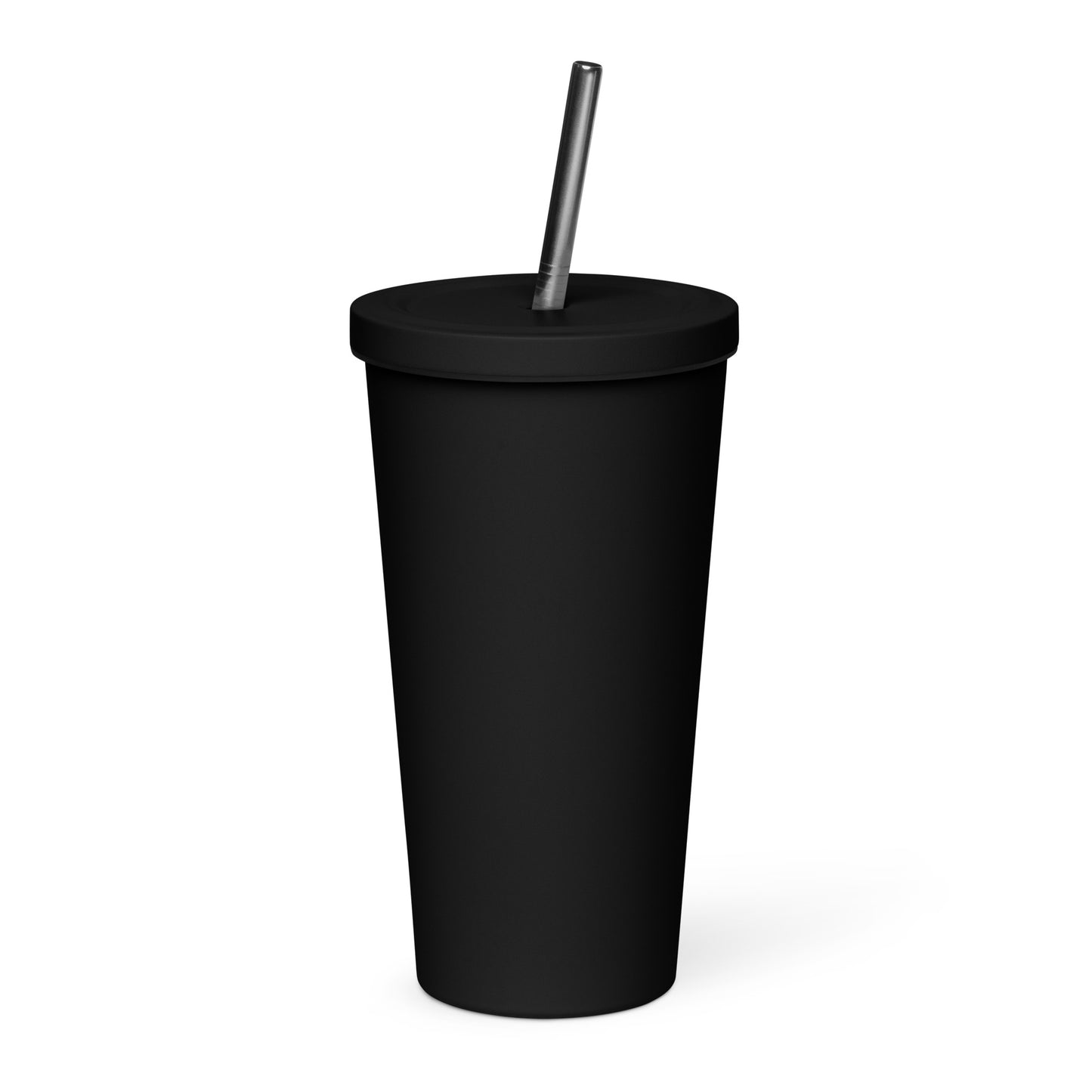 Insulated Stainless Steel Tumbler With Straw