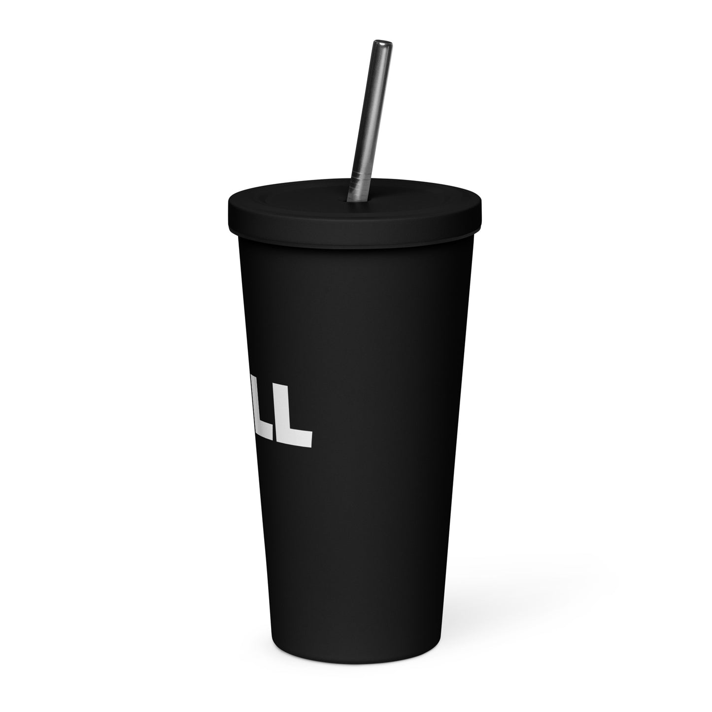 Insulated Stainless Steel Tumbler With Straw