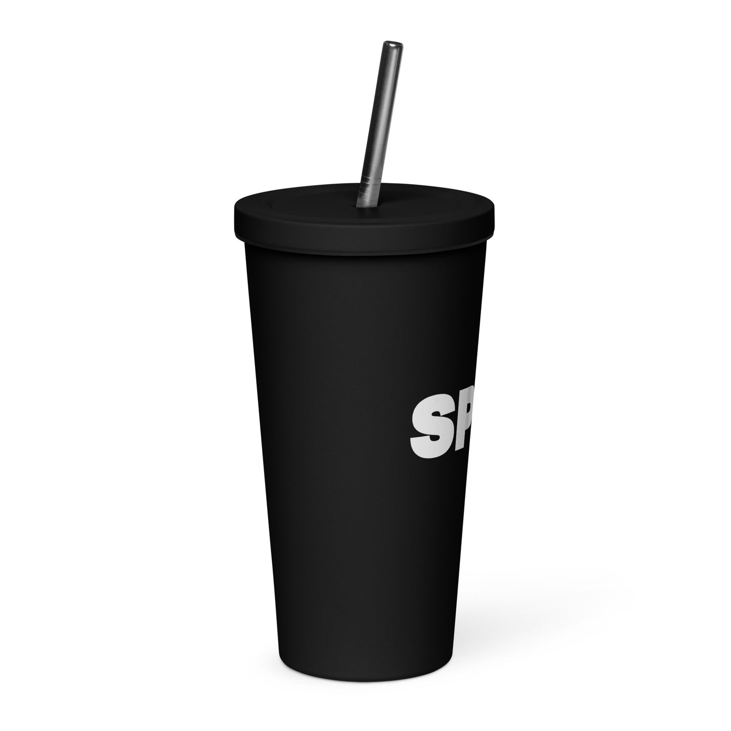 Insulated Stainless Steel Tumbler With Straw